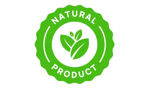 All Natural logo for Aquasculpt, emphasizing the use of 100% natural ingredients in the weight loss supplement for a healthier approach.