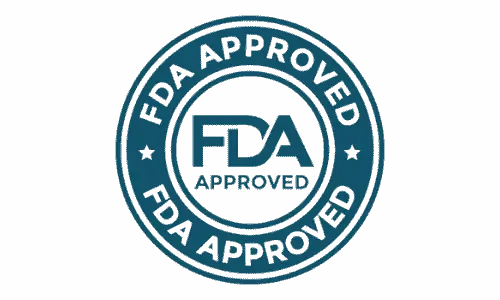 FDA Approved logo for Aquasculpt supplement, ensuring product safety and compliance with health regulations.